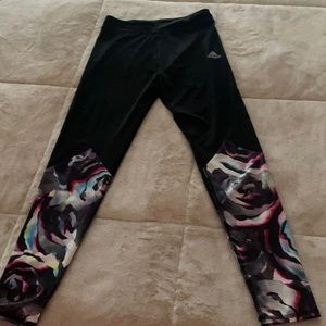 Kids Adidas painted leggings excellent condition size 10/12